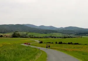 Toskana Landschaft im Laufcamp