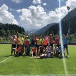 Lauftraining im Stadion in St. Christina