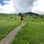 Bianca Meyer beim Downhill-Lauf auf der Seiser Alm