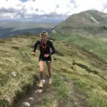 Läuferin Bianca Meyer beim Berglauf