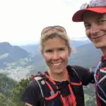 Bianca Meyer und Henrik Lange beim Gipfel-Stopp