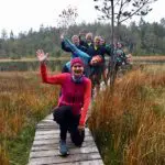 Laufcamp Chiemsee: Gruppenfoto am grundlosen See